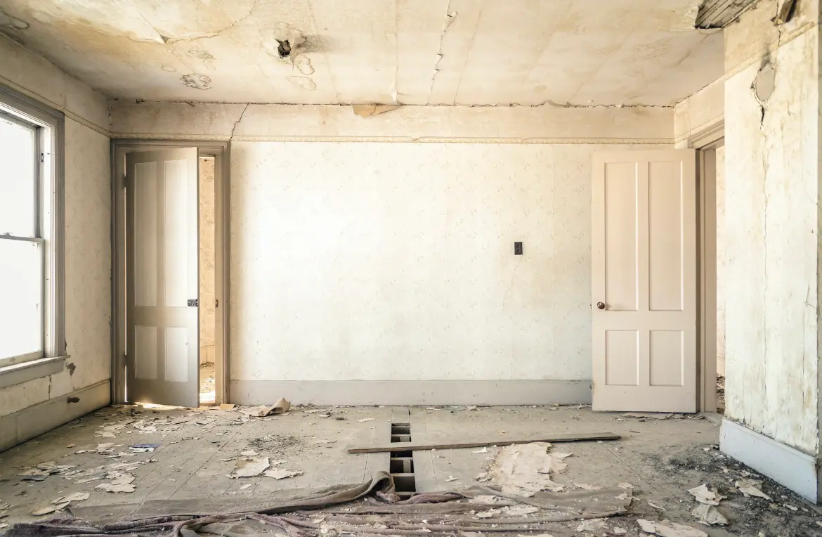 Waste disposal crew managing a cleanout project in Petersburg